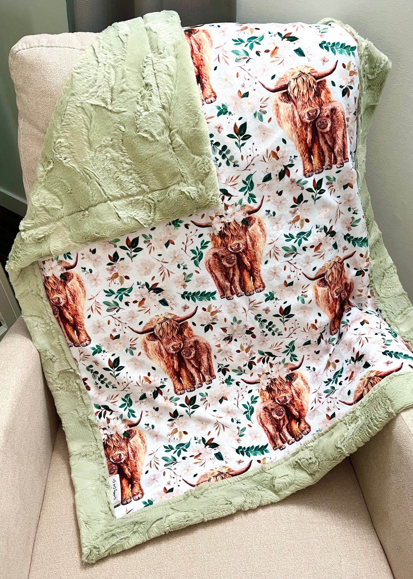 Highland Cows Baby Blanket