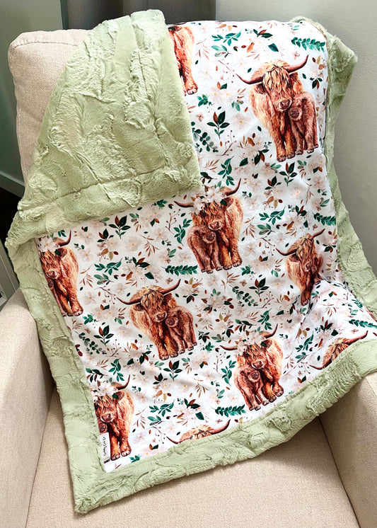 Highland Cows Baby Blanket