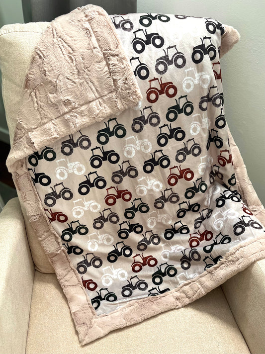 Tractors Baby Blanket